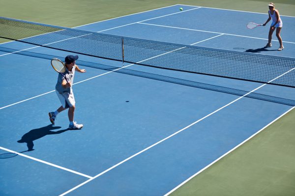 Showing up to every tennis practice.